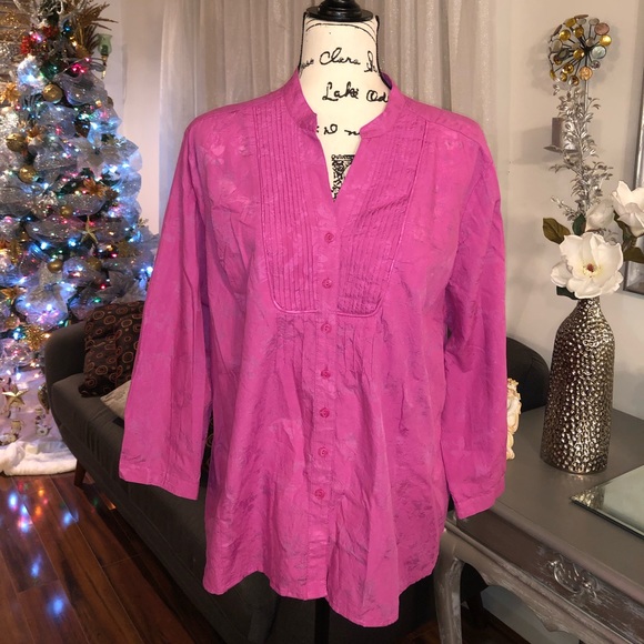 JM Collection Tops - JM collection shirt button down size 18